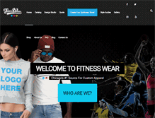 Tablet Screenshot of fitnesswearinc.com